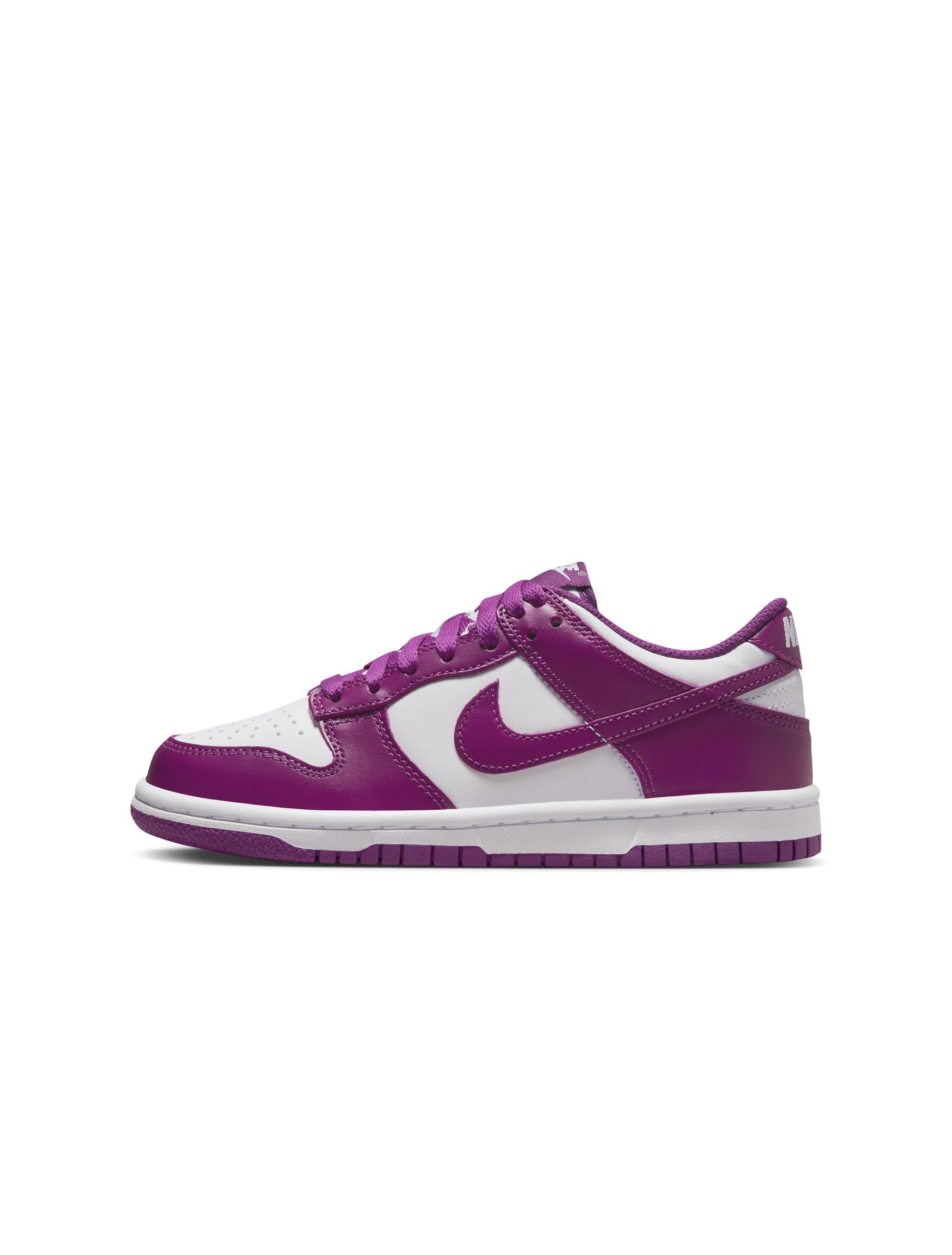 Nike Big Kids Dunk Low - White/Purple