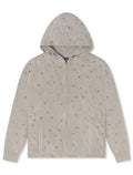 Rebel Denim Diamond Hoodie - Grey
