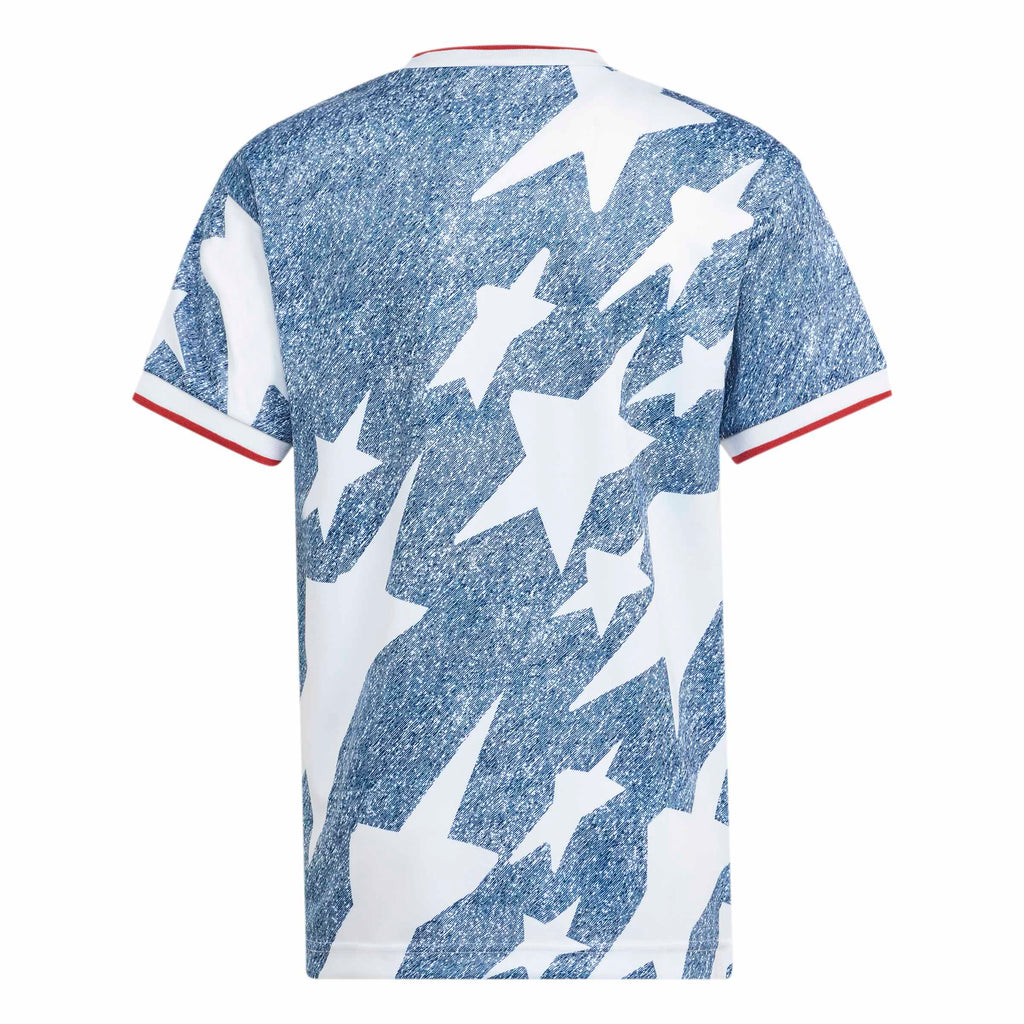 Adidas Kids Denim Graphic Jersey - Blue